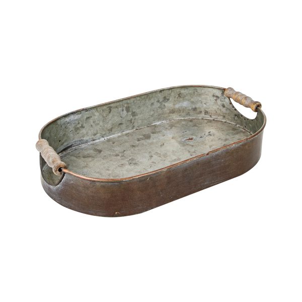 Band. Oval Zinco Borda Cobre 50 X30 X7 H Metal