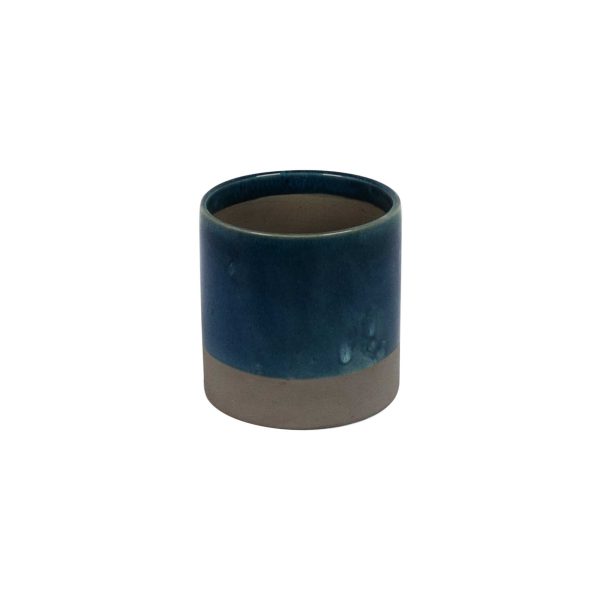 Cilindro Azul 10,5 X10 H Ceramica