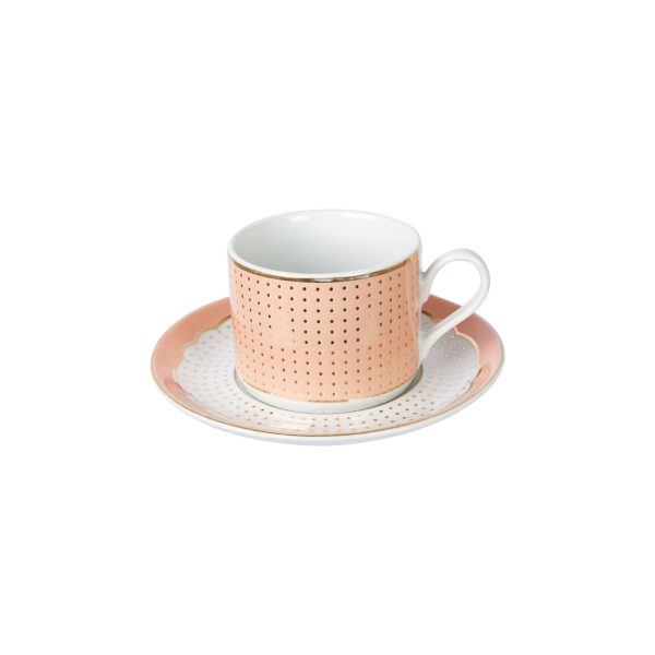 Xicara Chá Match Rosé Louça