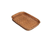 Bandeja Retangular Rasa 39x27 Cm Trança Rattan