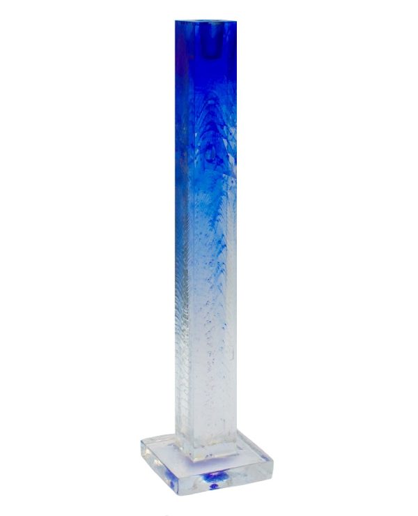 Castiçal Azul Kosta Boda Cristal