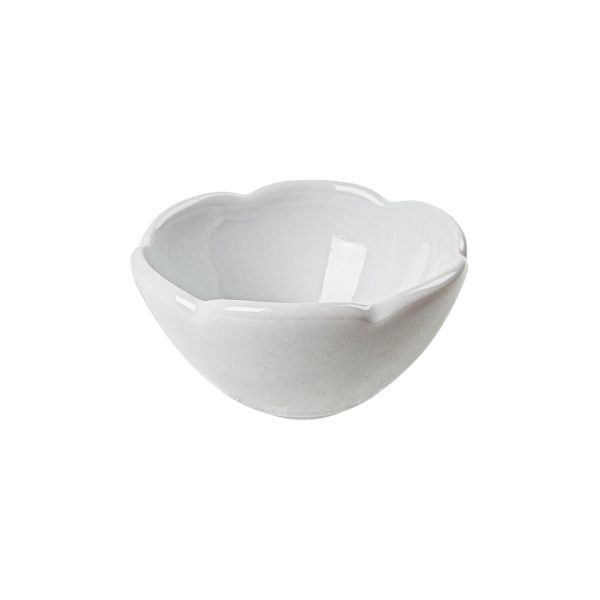 Mini Bowl Flower Branco 8 X4,5 Cm Porcelana