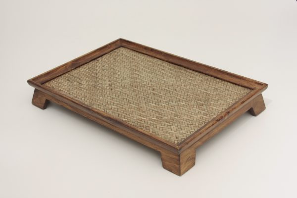 Bandeja Funda Palha Madeira 46x31