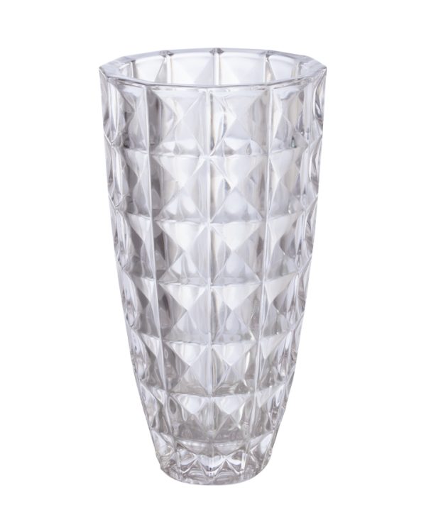 Vaso Bisotado 15x29,5 H Cristal