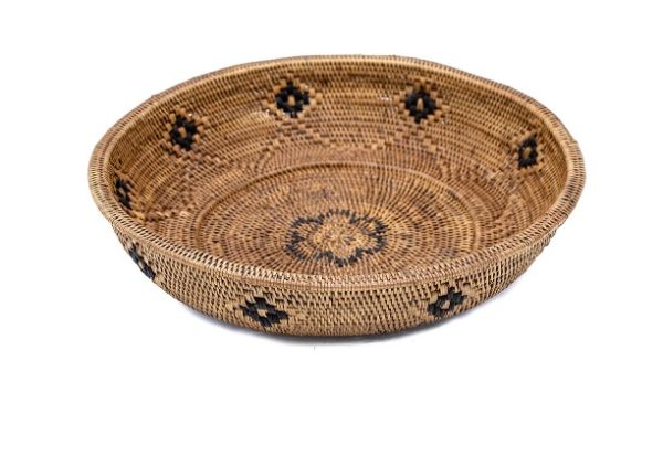 Cesta Flor Lótus 31 X8 H Fibra Rattan