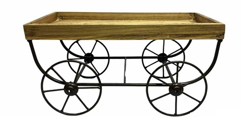 Suporte Carrinho 36 X19 X19 H Madeira Ferro