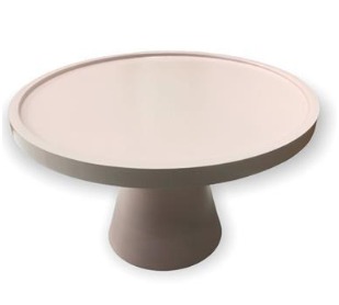 Prato Bolo Candy Pessego 23 X13,5 H Madeira