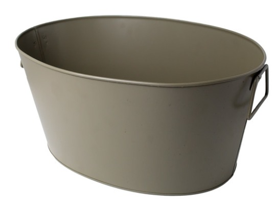 Champanheira Oval Grafite 51 X37 X23 H Metal
