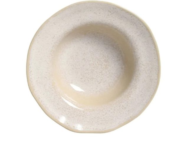 Prato Risoto 19 Cm Areia Orgânico Cerâmica