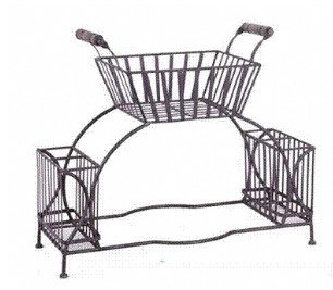 Suporte Porta Talher 50 X38 H Marrom Ferro