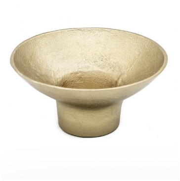 Suporte Cônico 30 X14 H Dourado Escovado Metal