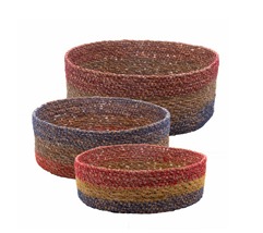 Cesta Red. 25 X10 H Fibra Natural Colorida