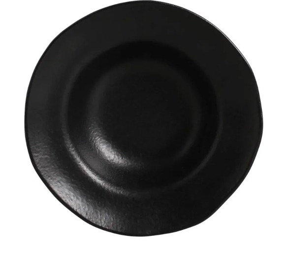 Prato Risoto 19 Cm Black Orgânico Stoneware