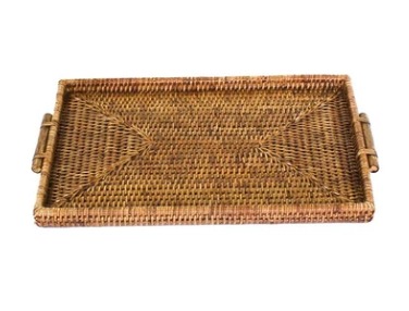Band. Ret. 38 X26 Pukhet Rattan C/ Alça Madeira