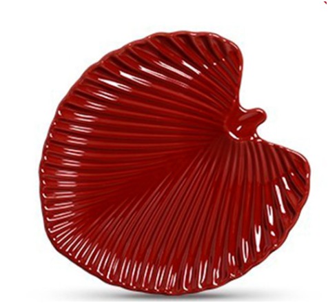 Trav. Prato Folha 31 X32 Vermelho Louça